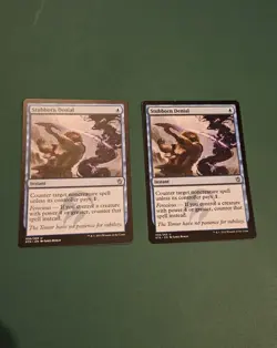 X2 MTG Stubborn Denial Khans of Tarkir - Uncommon - Near Mint - Image 1