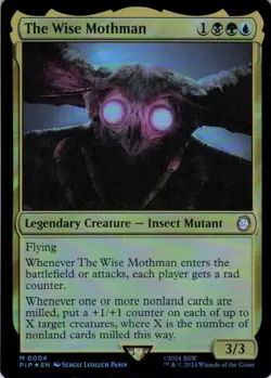 MTG The Wise Mothman (4) | NM Foil | Universes Beyond: Fallout {PIP} - Image 2