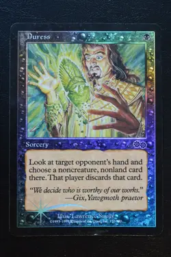 Magic The Gathering MTG DURESS FOIL Arena League Promos HP Heavily Played - Image 1