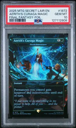 PSA 10 Aerith’s Curaga Magic R 1872 Instant Final Fantasy Mtg Foil - Image 1