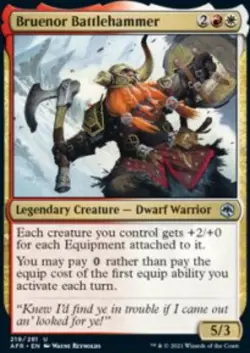 Bruenor Battlehammer Adventures in the Forgotten Realms (AFR) 219 MTG Regular - Image 1