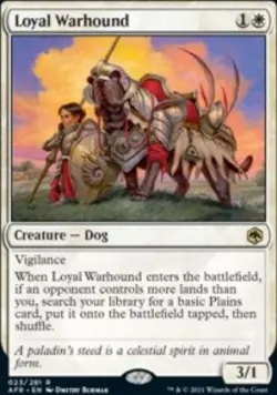 Loyal Warhound Adventures in the Forgotten Realms (AFR) 23 MTG Regular - Image 1