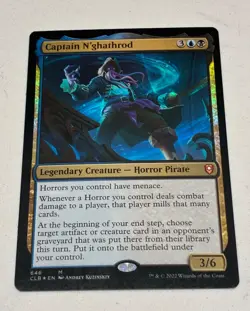 MTG Captain N'ghathrod Foil Commander Legends: Battle for Baldur's Gate 646 M - Image 1