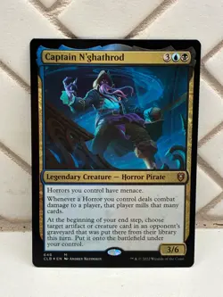 MTG Captain N'ghathrod Foil Commander Legends: Battle for Baldur's Gate 646 M - Image 2