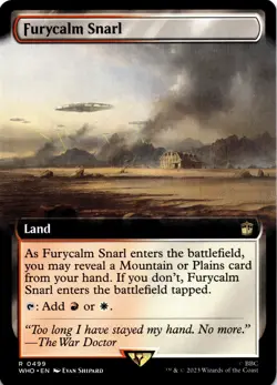 MTG Furycalm Snarl (Extended Art) | NM | Doctor Who {WHO} - Image 1