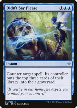 1x Didn't Say Please - NM - Throne of Eldraine - SPARROW MAGIC - Image 1