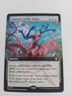 Calamity of the Titans (Extended Art) Commander Masters Regular - Image 1