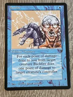 MTG - Backfire - Legends - NM English Magic 1994 - Image 1