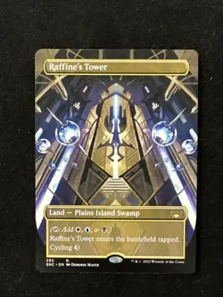 MTG - Raffine's Tower (Borderless) Streets of New Capenna Regular - Nm - Image 1