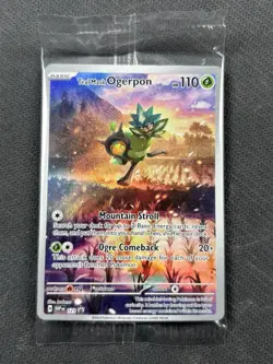 Pokemon TCG Teal Mask Ogerpon EX Twilight Masquerade Sealed Black Star Promo - Image 1