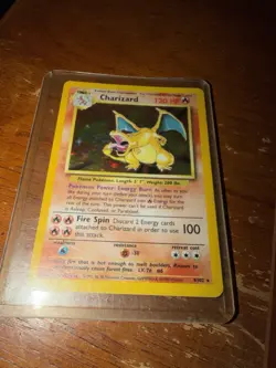 Pokemon Charizard Base Set Holo 4/102 Unlimited - 1999 WOTC - Authentic - Image 2