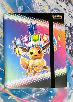 POKEMON PRISMATIC EVOLUTIONS BINDER. INCLUDES EX CARD. (Only Binder, No Packs) - Image 1