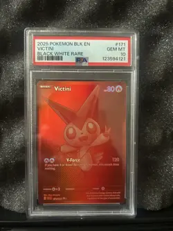 Pokemon TCG Victini Full Art Holo Black Bolt 171/086 English PSA 10 - Image 1