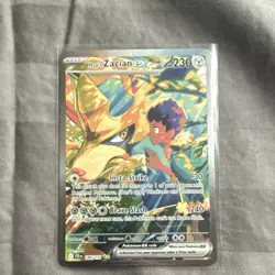 Pokemon Hop's Zacian ex Sv09 Journey Together Full Art Holo Card 186/159 - Image 1