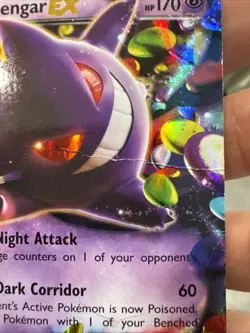 Pokemon TCG Gengar EX XY Phantom Forces 34/119 DAMAGED - Image 2