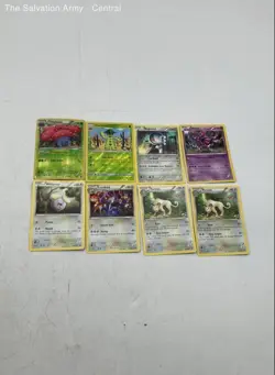 Pokemon Trading Cards Game In Rectangular Multicolor Metal Box Lot Of - Image 3