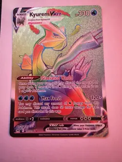 Kyurem VMAX 197/196 Lost Origin Rainbow Secret Rare Pokemon TCG - NM/MT - Image 1