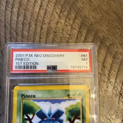 PSA 7 Pineco 61/75 Neo Discovery 1st Edition 2001 Pokemon - Image 2