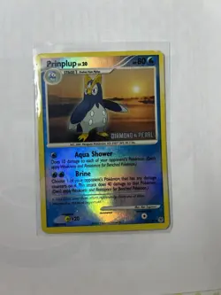 Prinplup 58/130 Diamond and Pearl Reverse Holo Pokemon TCG MP - Image 1