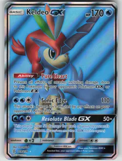 Pokemon TCG Keldeo GX (Full Art) Ultra Rare SM - Unified Minds 219/236 - Image 1