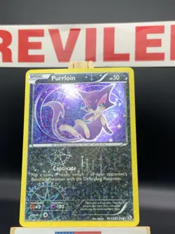 Pokemon TCG Radiant Collection Reverse Holographic Purrloin RC13/RC25 - HP - Image 2