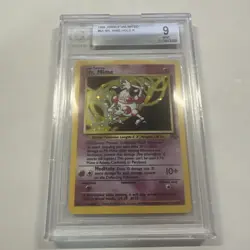 1999 Pokemon Jungle Mr. Mime Holo Unlimited #6/64 BGS 9 MINT - Image 1