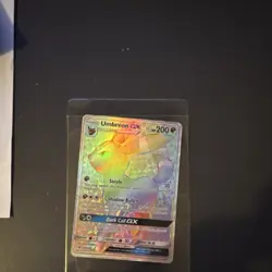 Pokemon Umbreon GX Secret Rare Full Art Holo SM Base Set 154/149 200 HP - Image 1