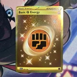 Basic Fighting Energy 258/198 Hyper Rare Pokemon TCG Scarlet & Violet NM - Image 1