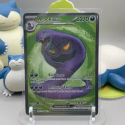 Arbok ex 185/165 Pokemon English Scarlet Violet 151 Holo Rare Full Art Near Mint - Image 1