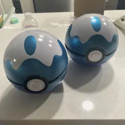 2 Empty Pokemon Dive Ball Tin - Poke Ball Tin - Tin Only cosplay prop decorate - Image 1