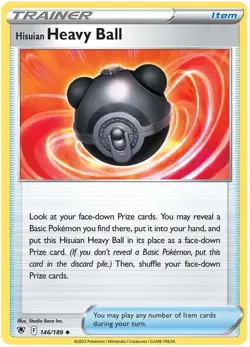 Hisuian Heavy Ball 146/189 Uncommon Astral Radiance Pokemon - Image 1