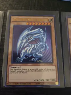 3x Blue-Eyes White Dragon CT13-EN008 Ultra Original SDK Kaiba Artwork YUGIOH NM - Image 4