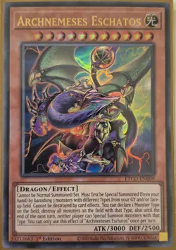 YuGiOh Archnemeses Eschatos Ultra Rare 1st Edition ETCO-EN009 - Image 1