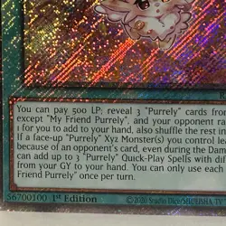 My Friend Purrely - Yu-Gi-Oh - 1st Edition Platinum Secret Rare RA02-EN071 - Image 3