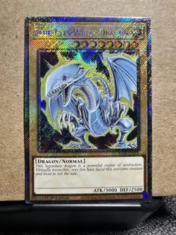 * BLUE-EYES WHITE DRAGON * 1ST EDITION PLATINUM SECRET RARE RA04-EN108 YUGIOH! - Image 1