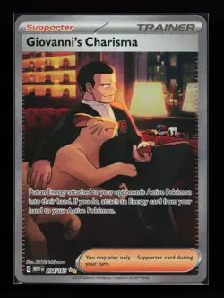 Giovanni's Charisma 204/165 SV: Scarlet & Violet 151 Pokemon Card - Image 1
