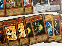 Yugioh Booster DAMAGED Bulk Lot of 65 cards first edition 1996 - Image 2