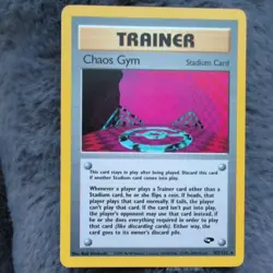 Chaos Gym 102/132 Gym Challenge Vintage 🔥 Pokemon Card Rare LP/NM - Image 1
