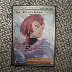 Pokemon Card Team Rocket's Ariana 237/182 Destined Rivals Holo Trainer Near Mint - Image 1