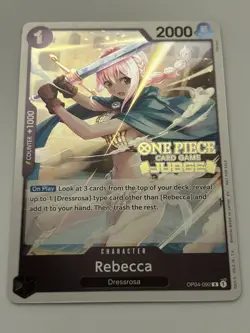 Rebecca (Judge Pack Vol. 6) OP04-092 One Piece Promotion Cards Foil - Image 1