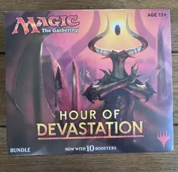 BUNDLE (Fat Pack) ~ HOUR OF DEVASTATION sealed Magic card Box 10 Booster Packs + - Image 1