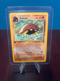 Kabuto 1st Edition Fossil Set Pokemon WOTC TCG Common Card #50/62 Kabuto King!!! - Image 1