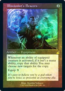 MTG ILLUSIONIST'S BRACERS FOIL RETRO FRAME Ravnica Remastered NM - Image 1