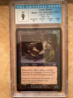 MtG - FOIL Toxin Sliver - Legions - CGC 9 Mint! - Image 1