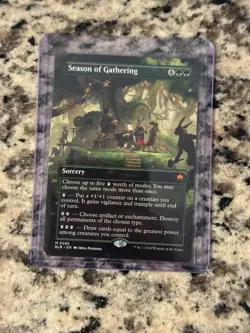 Season of Gathering (Borderless) Bloomburrow Regular - Image 1