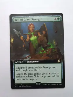 MTG Belt Of Giant Strength (AFC) Adventures In The Forgotten Realms Extended 307 - Image 1