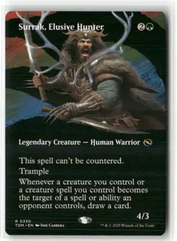 Surrak, Elusive Hunter (Borderless) Tarkir: Dragonstorm Regular - Image 1