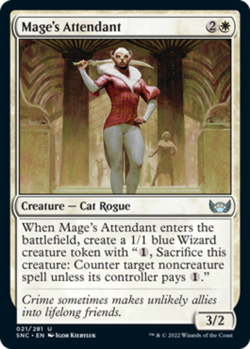 Mage's Attendant - Foil x1 - Streets of New Capenna - NM-Mint, English - Streets - Image 1