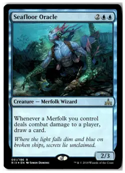 MTG Foil Seafloor Oracle - Rivals of Ixalan Heavily Played English - Image 1