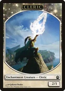 Cleric Token - MTG Magic the Gathering - Theros - Image 1
